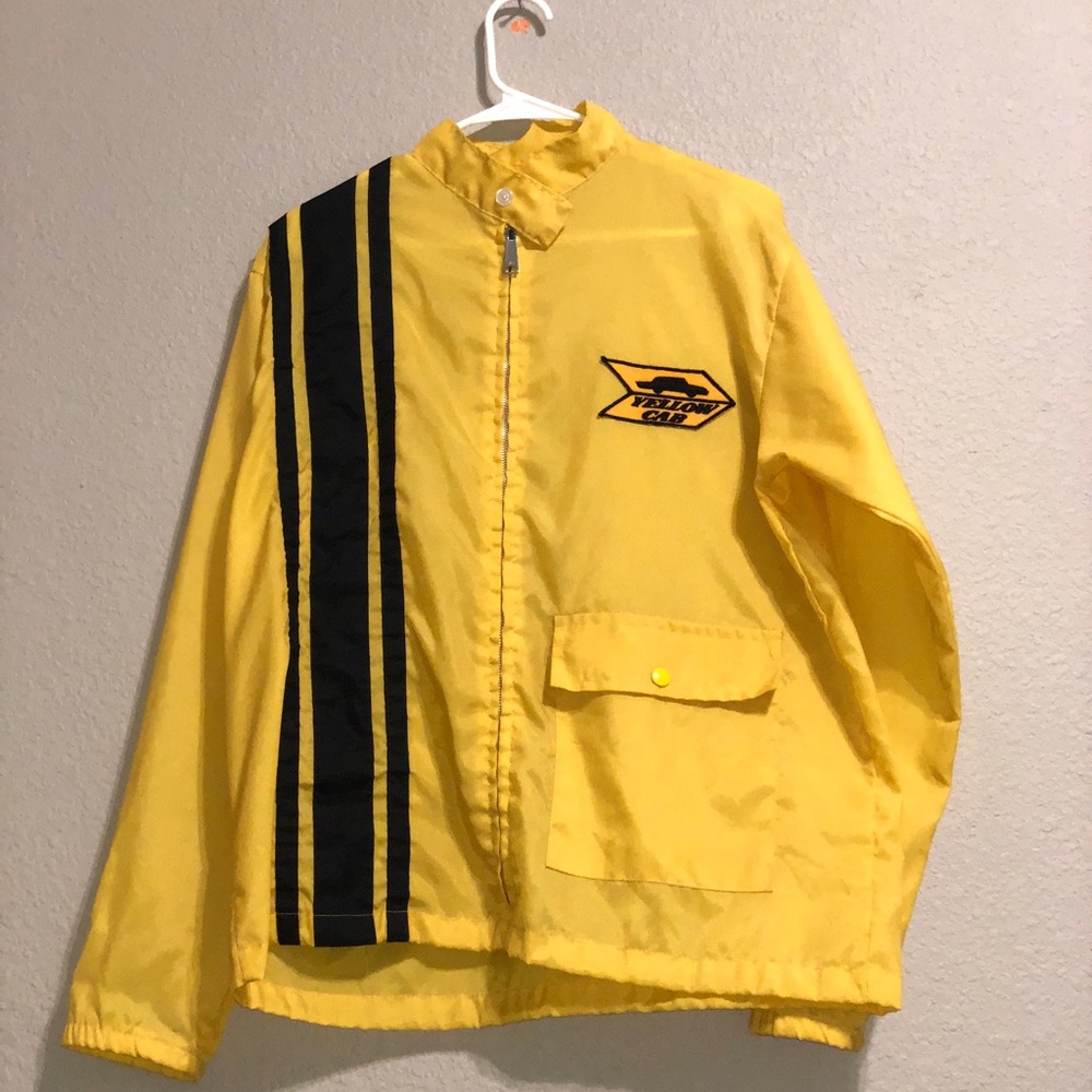 VINTAGE “Yellow Cab” windbreaker MEDIUM